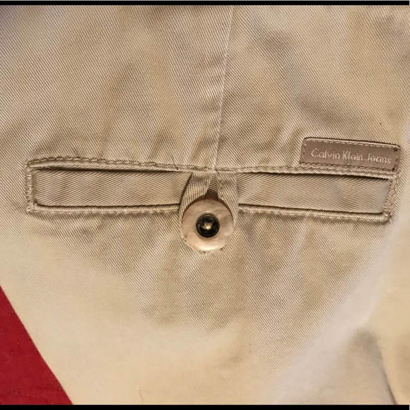 Calvin Klein Light Tan Kaki Dressy Jeans Size 16 - Picture 2 of 8